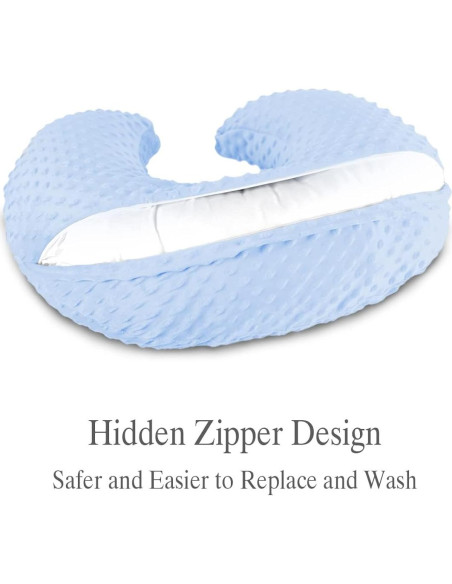 Almohada de Lactancia NiSleep Azul Ergonómica 56x45 cm