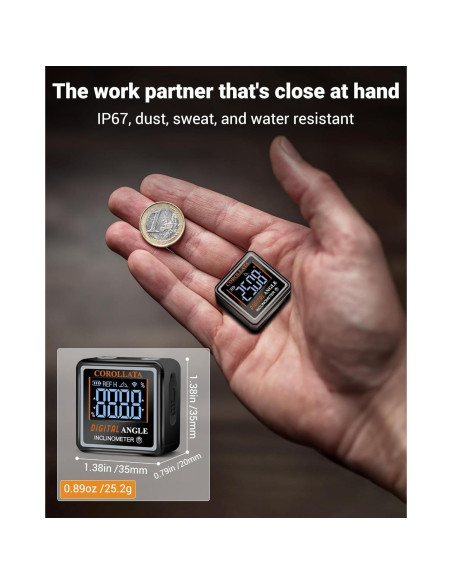 Buscador de Ángulo Digital COROLLATA con Nivel Magnético