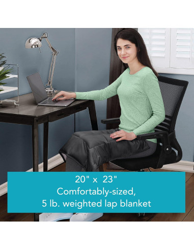 Manta con Peso Reversible Dream Lab 50.8x58.4 cm Carbón