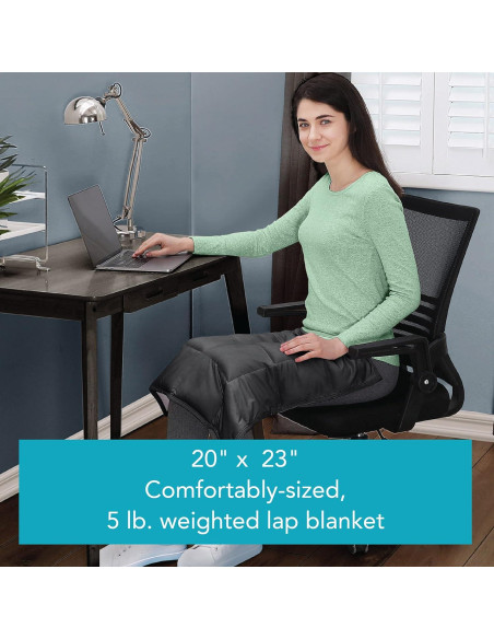 Manta con Peso Reversible Dream Lab 50.8x58.4 cm Carbón