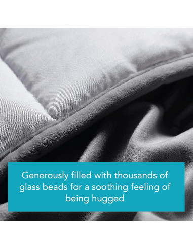 Manta con Peso Reversible Dream Lab 50.8x58.4 cm Carbón