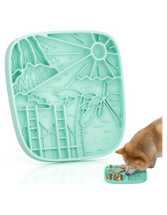 Alfombra de Alimentación Lenta Puzzle Feeder Verde 3 Tazas