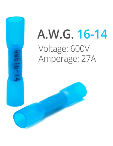 Conectores de Crimpado Termoretráctiles Wirefy 150 Piezas 1.5-2.5 mm