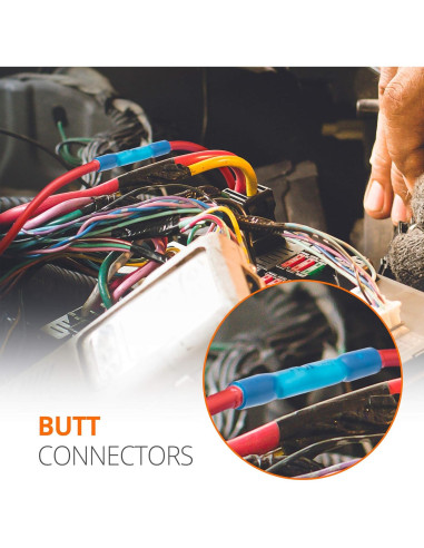 Conectores de Crimpado Termoretráctiles Wirefy 150 Piezas 1.5-2.5 mm