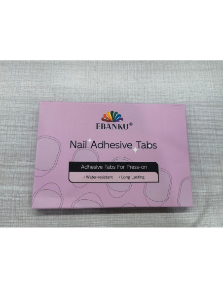 300 Pestañas Adhesivas para Uñas EBANKU Ultra Finas 15 Tamaños