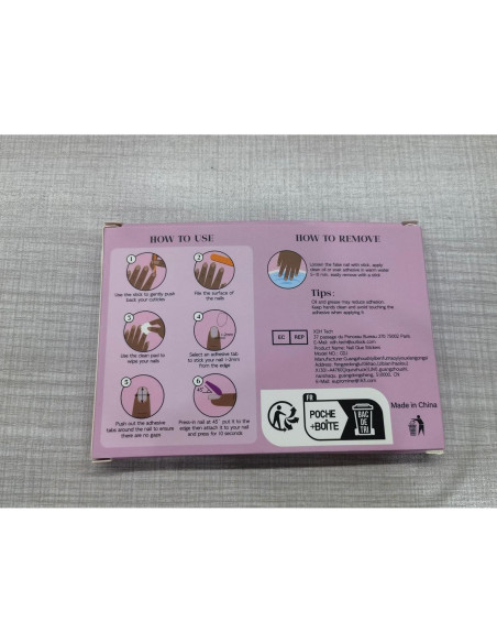 300 Pestañas Adhesivas para Uñas EBANKU Ultra Finas 15 Tamaños