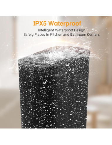 Basurero automático LJIACLEA 5 galones negro con sensor