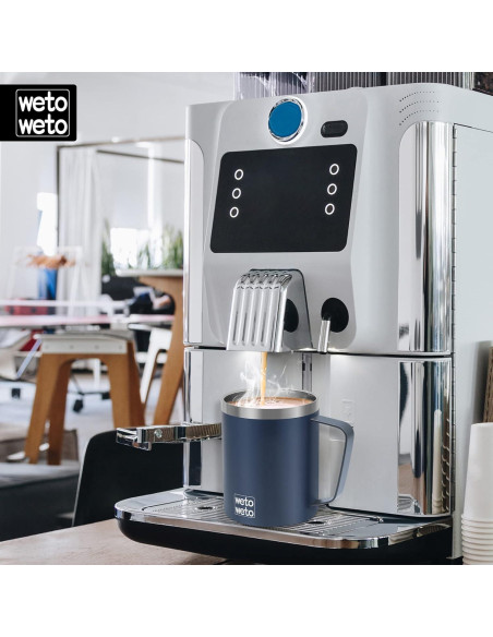 Taza de Café Aislada al Vacío WETOWETO 414 ml Azul Marino