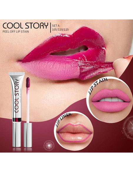 Set de 3 Tintes Labiales Peel-Off BAISEN DIARY - Hidratantes