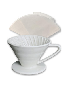 Goteador de Café SCULPRIV Cerámico Cono 357g con Filtros