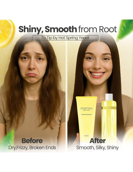 Champú y Acondicionador Anti Frizz Kabasu - 480ml - Natural