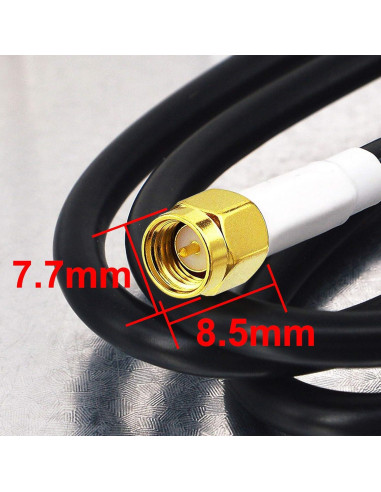 Antena 433 MHz Kaunosta 5dBi Omnidireccional 2M SMA