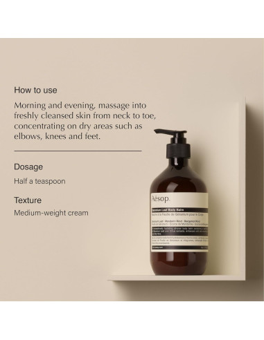 Set de Limpiador y Balsamo Corporal Aesop Geranio 478ml + 466ml