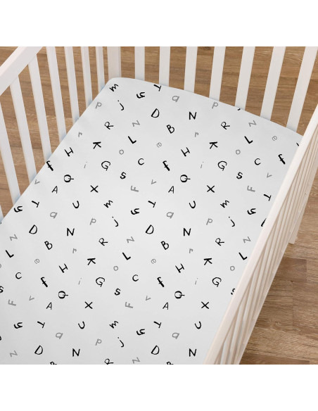 Sábana Ajustable TL Care 100% Algodón para Cuna 71x132 cm