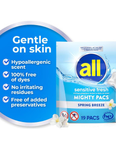 Detergente para Ropa Hipoalergénico MIGHTY PACS 114 Cargas 2