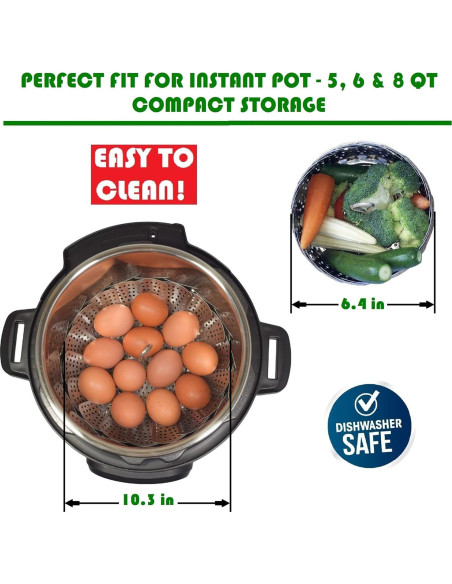 Cesta de Vapor Vegetal Kitchen Deluxe - Acero Inoxidable 21.2 cm