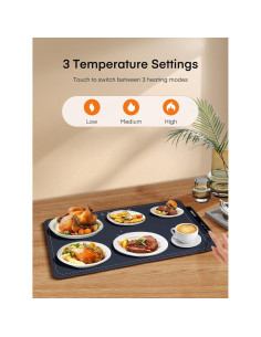 Manta Calentadora FOHERE 250W Silicona Grado Alimenticio Azul 2