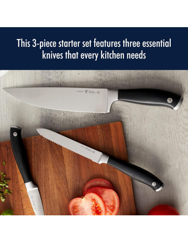 Juego de Cuchillos de Cocina HENCKELS Elite Forjado 3 Piezas