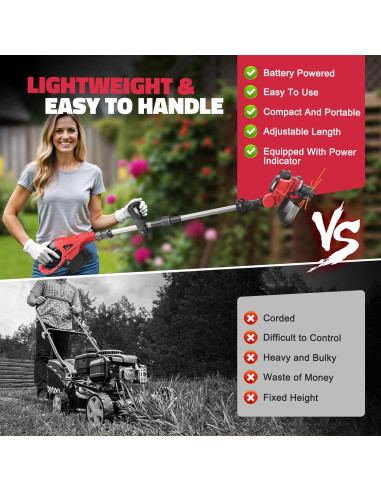 Recortadora Inalámbrica MtiolHig 3 en 1 28 cm 4800 RPM