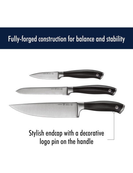 Juego de Cuchillos de Cocina HENCKELS Elite Forjado 3 Piezas