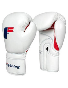 Guantes de Entrenamiento Fighting Sports 12 oz Cuero Blanco