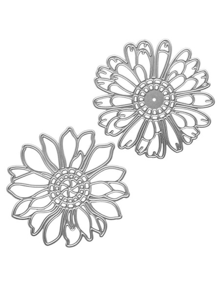 Troqueles de Corte Belamour 2 Flores Huecas para Scrapbooking