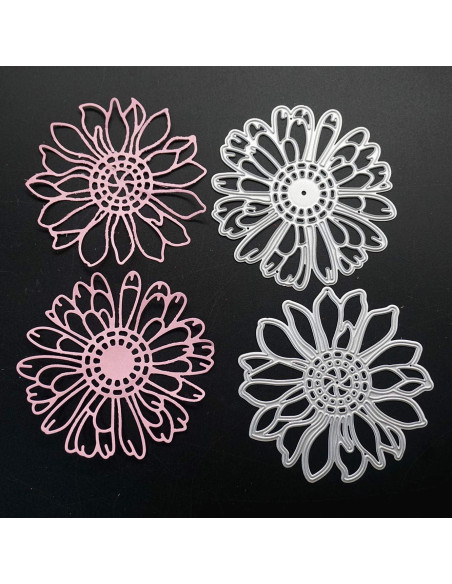Troqueles de Corte Belamour 2 Flores Huecas para Scrapbooking