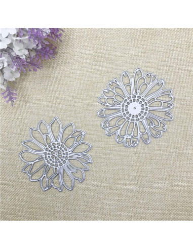 Troqueles de Corte Belamour 2 Flores Huecas para Scrapbooking