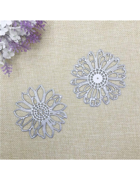 Troqueles de Corte Belamour 2 Flores Huecas para Scrapbooking