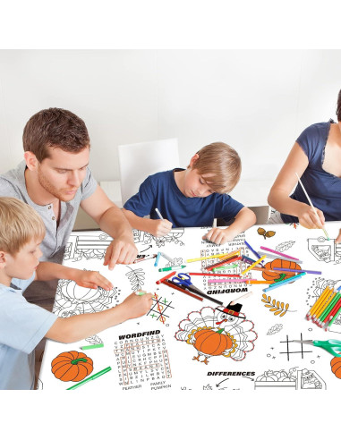 Mantel de Papel Desechable Gatherfun 224x137 cm Otoño