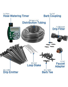 Kit de Riego por Goteo Orbit 91945 con Temporizador Automático 2