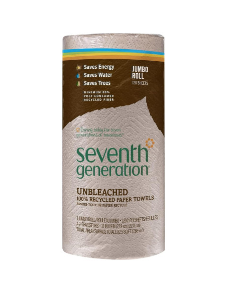 Toallas de papel recicladas Seventh Generation, 120 unidades
