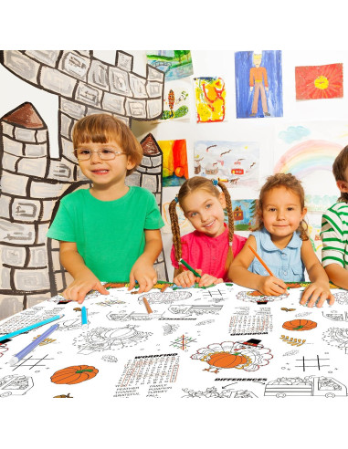 Mantel de Papel Desechable Gatherfun 224x137 cm Otoño