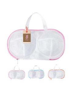 8 Bolsas de Lavado Sujetadores CHPPEY Rosa 32A-36C