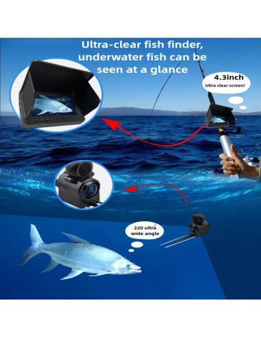 Buscador de Peces Submarino JinXiHua A-005 con Cámara 4.3"