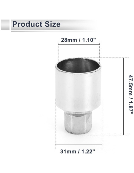 Tuerca de Bloqueo de Rueda RATCHROLL para Land Rover 201-28ID