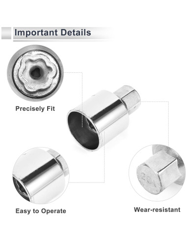 Tuerca de Bloqueo de Rueda RATCHROLL para Land Rover 201-28ID