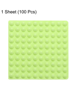 100 Topes de Puerta Adhesivos uxcell 8mm Diámetro Silicona Verde 2