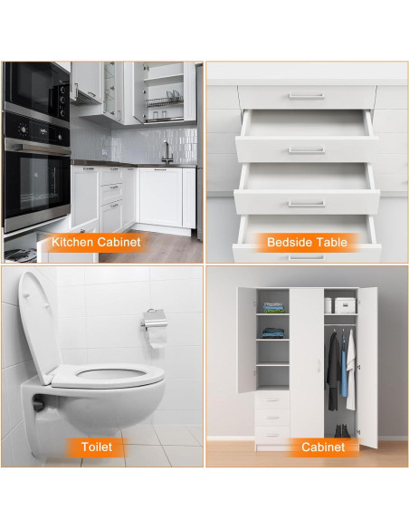 100 Topes de Puerta Adhesivos uxcell 8mm Diámetro Silicona Verde