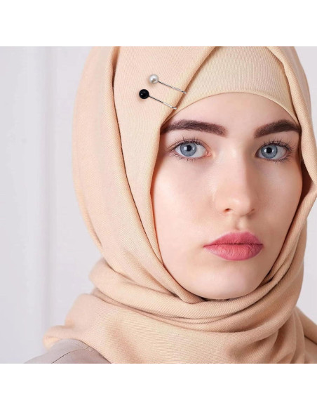 Pines de Hijab para Mujeres - 24 Clips de Bufanda en Forma de U