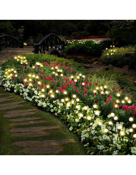 Luces Solares de Jardín JURASNOW 10 LEDs IP65 2PCS