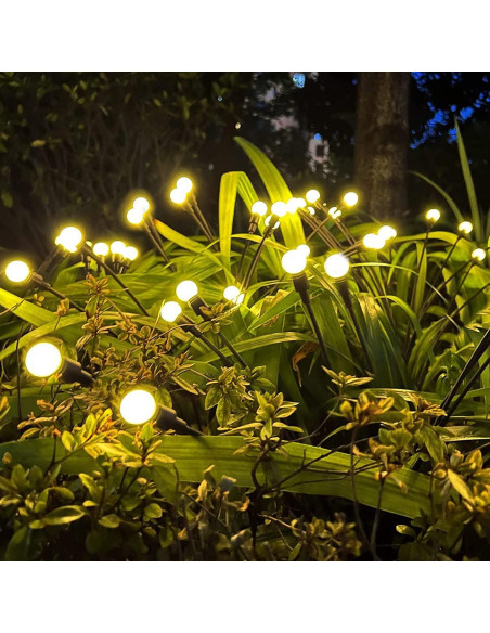 Luces Solares de Jardín JURASNOW 10 LEDs IP65 2PCS