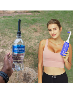 Paquete 2 Botellas Bidet Portátil TONELIFE 300ml Azul Negro 2