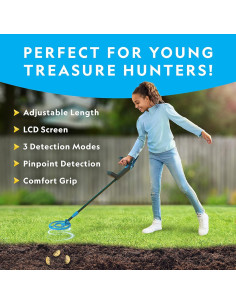 Detector de Metales National Geographic para Niños - 7.4" Impermeable 2
