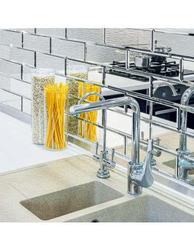 Azulejos de Espejo Biselados Tilebay 3x10 cm - 10 Piezas