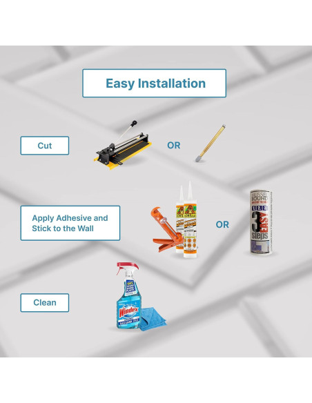 Azulejos de Espejo Biselados Tilebay 3x10 cm - 10 Piezas