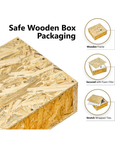 Azulejos de Espejo Biselados Tilebay 3x10 cm - 10 Piezas