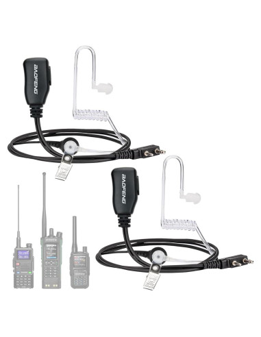 Auriculares Baofeng 2 Pin con Micrófono para Walkie Talkie
