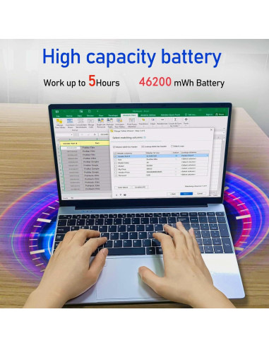 Portátil MTWZMM 15.6" FHD, Celeron N5095, 8GB RAM, 256GB SSD