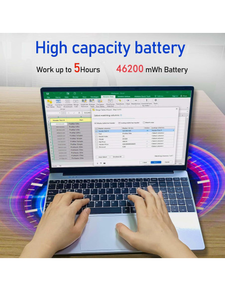 Portátil MTWZMM 15.6" FHD, Celeron N5095, 8GB RAM, 256GB SSD